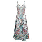 HELGA™ – Flowy Floral Vacation Maxi Dress