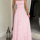 XENIA™ - Elegant Backless Lace Long Dress Fitted Design for Special Occasions & Parties