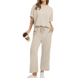 TATUM™ – Relaxed Wide Leg Lounge Two Piece Set