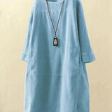 BRIDIE™ - Relaxed Fit Corduroy Midi