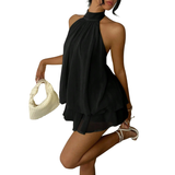 Gayle™ – Stylish Tie Back Mini Dress