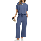 TATUM™ – Relaxed Wide Leg Lounge Two Piece Set