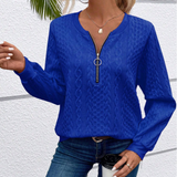 EMMA™ |  Elegant Quarter-Zip Sweater