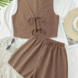 MOESHA™ - Chic Summer Sleeveless Vest and High-Waist Shorts Set