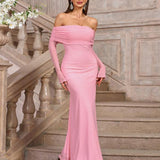 DARCIE™ - Off Shoulder Ruched Sequin Bodycon Evening Gown