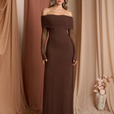 DARCIE™ - Off Shoulder Ruched Sequin Bodycon Evening Gown