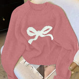 GRACIE™ - Elegant Bow Knit Sweater for Fall & Winter Fashion