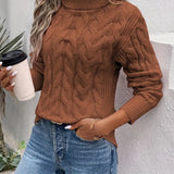 MAIKA™ - Cable Knit Turtleneck Sweater