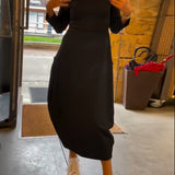 CORA™ - Casual Chic Midi Dress