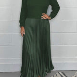 SOPHIA™ - Knit Jumper & Pleated Satin Skirt