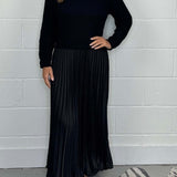 SOPHIA™ - Knit Jumper & Pleated Satin Skirt