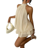 Gayle™ – Stylish Tie Back Mini Dress