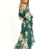 YASMINE™ - Elegant Kimono Midi Dress