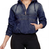 LINDA™ – Casual Half Zip Hoodie Pullover