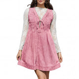LAUREN™ – Vintage Inspired Sleeveless V Neck Mini Dress