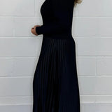SOPHIA™ - Knit Jumper & Pleated Satin Skirt
