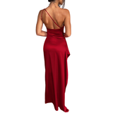AMBER™ – Sophisticated One Shoulder Maxi Dress